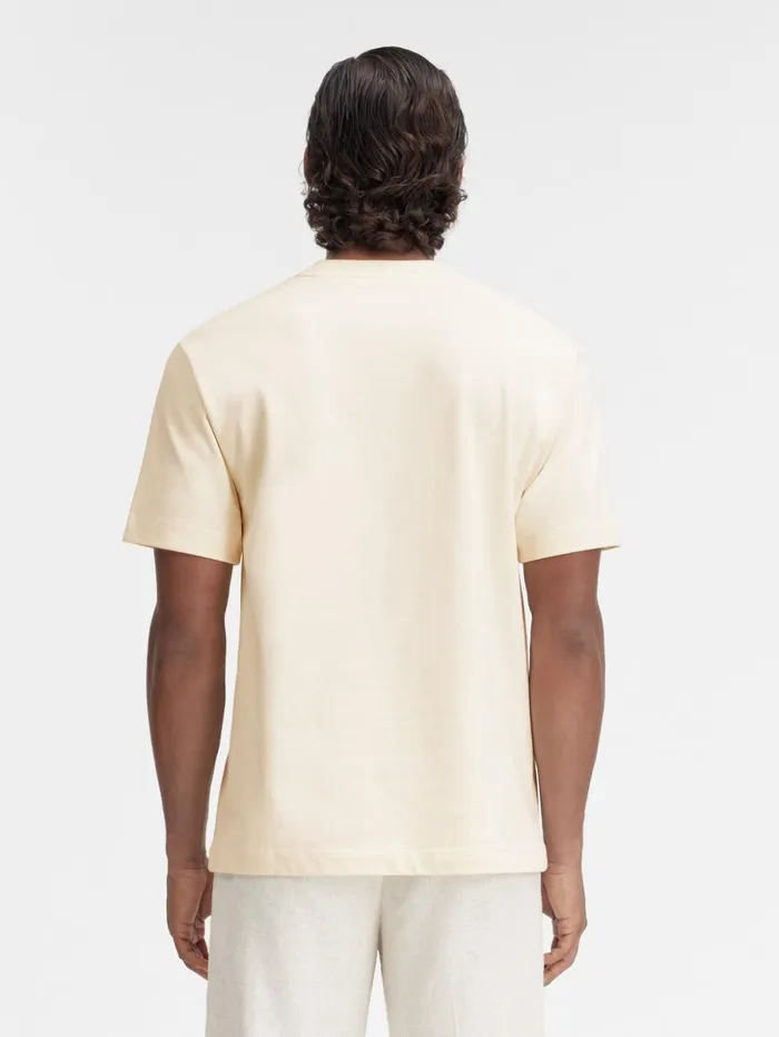 WomenMen Tshirts JACQUEMUS The Gros Grain Tshirt Beige