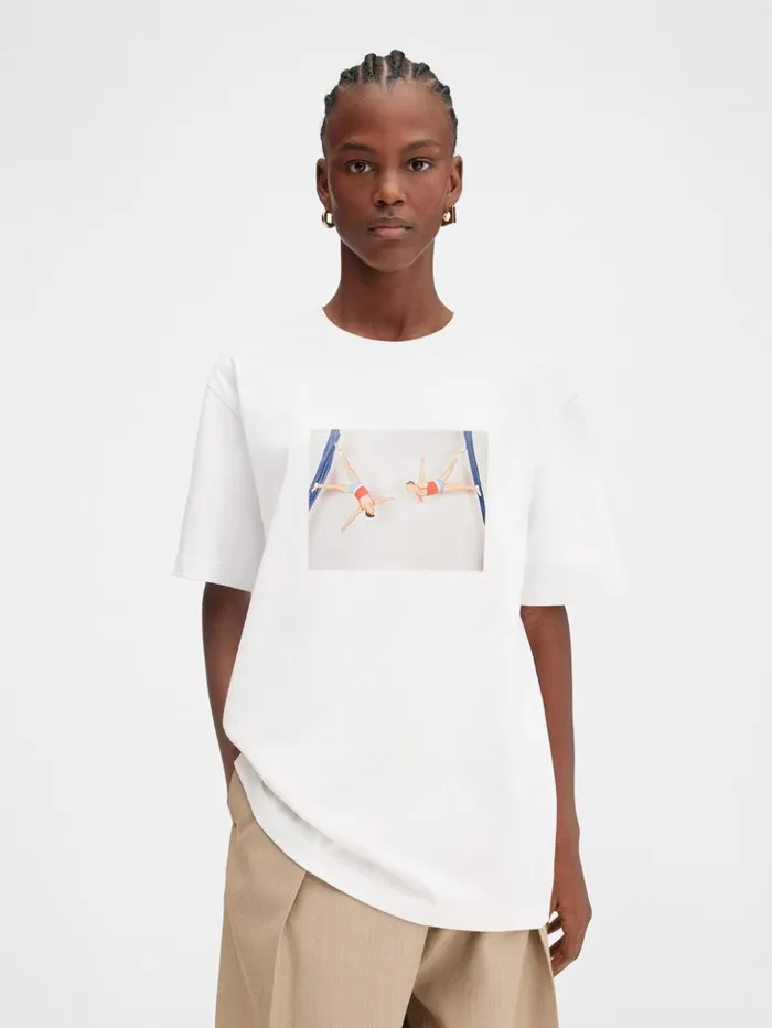 WomenMen Tshirts JACQUEMUS The Jacquemus X Valery Katsuba Tshirt Print White WomenMen Tshirts JACQUEMUS The Jacquemus X Valery Katsuba Tshirt Print White