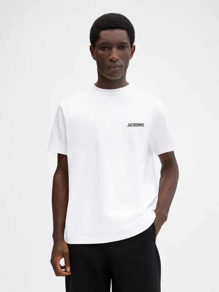 WomenMen Tshirts JACQUEMUS The Saint Tropez Place Des Lices Address Tshirt Saint Tropez Lices