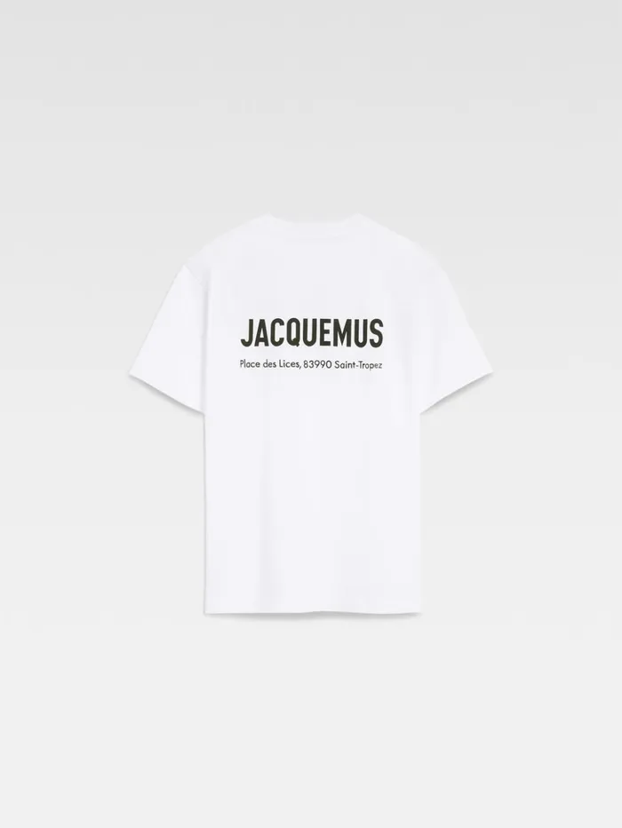 WomenMen Tshirts JACQUEMUS The Saint Tropez Place Des Lices Address Tshirt Saint Tropez Lices WomenMen Tshirts JACQUEMUS The Saint Tropez Place Des Lices Address Tshirt Saint Tropez Lices