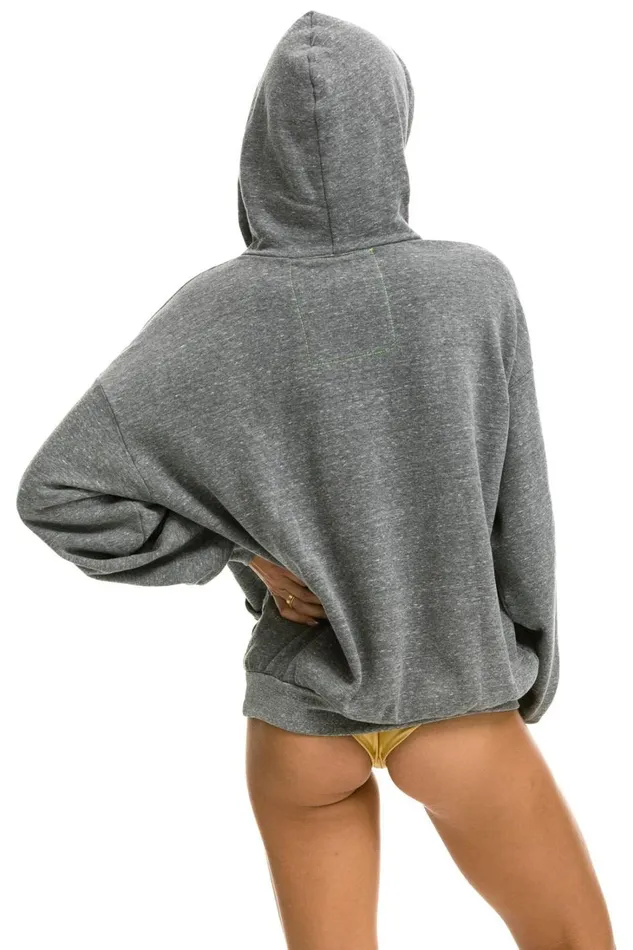 WomenMen Tops Aviator Nation AVIATOR NATION RELAXED PULLOVER HOODIE 8211 HEATHER GREY WomenMen Tops Aviator Nation AVIATOR NATION RELAXED PULLOVER HOODIE 8211 HEATHER GREY