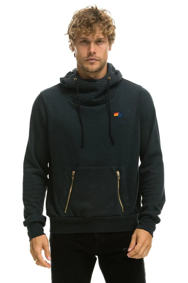 WomenMen Tops Aviator Nation NINJA PULLOVER HOODIE 8211 CHARCOAL WomenMen Tops Aviator Nation NINJA PULLOVER HOODIE 8211 CHARCOAL
