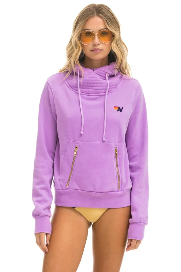 WomenMen Tops Aviator Nation NINJA PULLOVER HOODIE 8211 NEON PURPLE WomenMen Tops Aviator Nation NINJA PULLOVER HOODIE 8211 NEON PURPLE