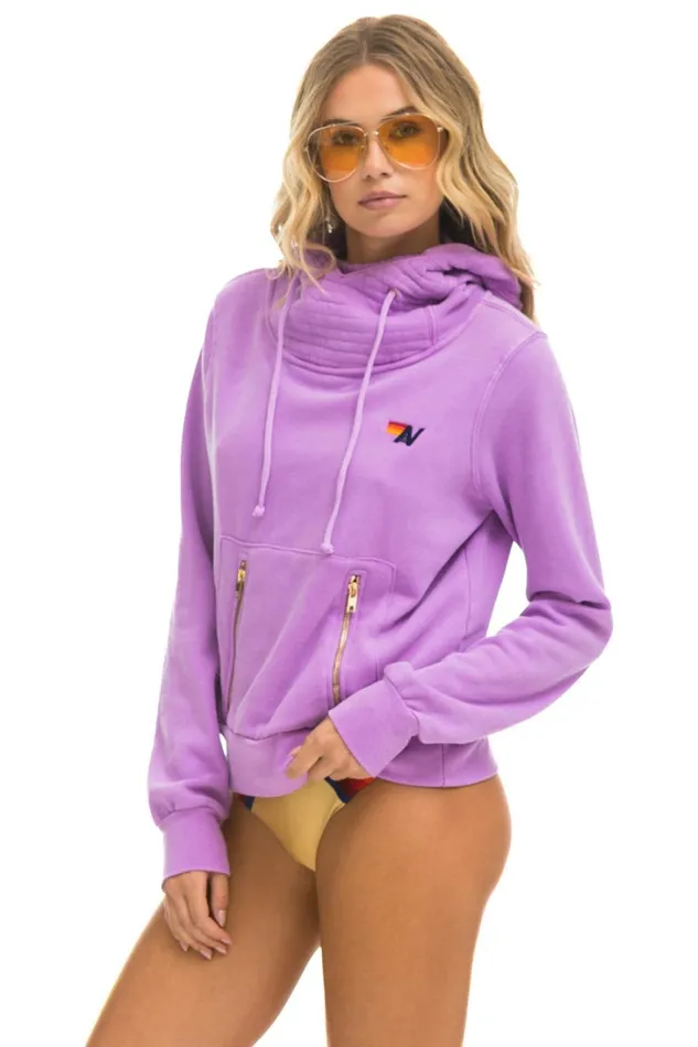 WomenMen Tops Aviator Nation NINJA PULLOVER HOODIE 8211 NEON PURPLE WomenMen Tops Aviator Nation NINJA PULLOVER HOODIE 8211 NEON PURPLE