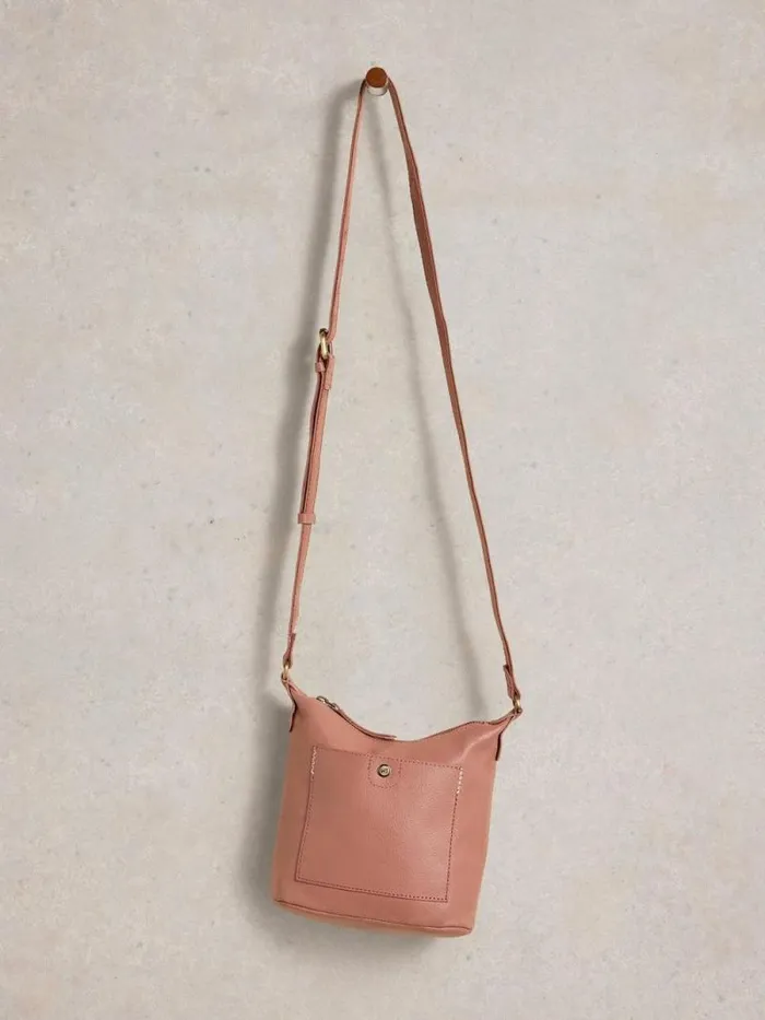Women Mini Leather Fern Crossbody Mid Pink White Stuff Bags and Purses