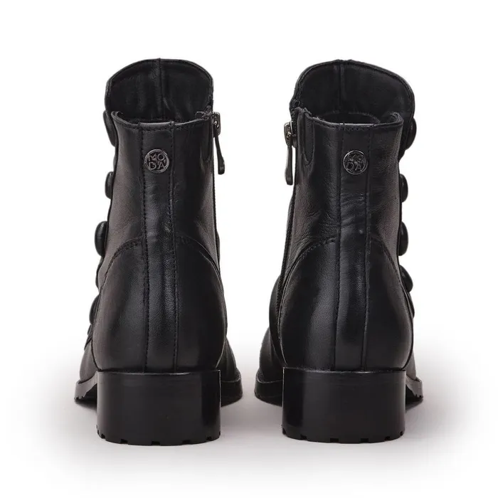 Women Moda In Pelle Black Boots Bronwen Black Leather