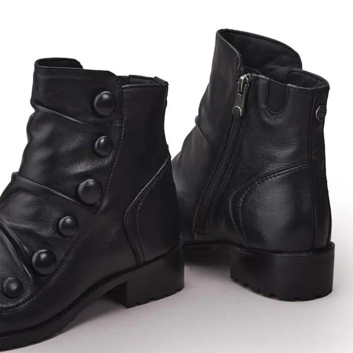 Women Moda In Pelle Black Boots Bronwen Black Leather