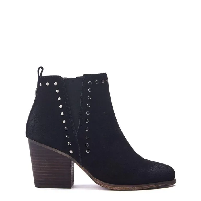 Women Moda In Pelle Black Boots Ohad Black Suede