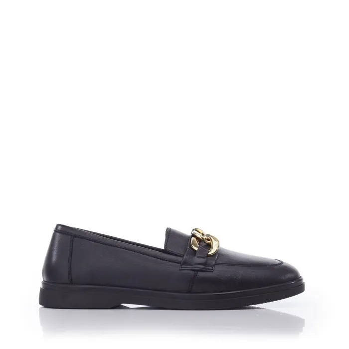 Women Moda In Pelle Brogues And Loafers Bsoleful BCassi Black Leather