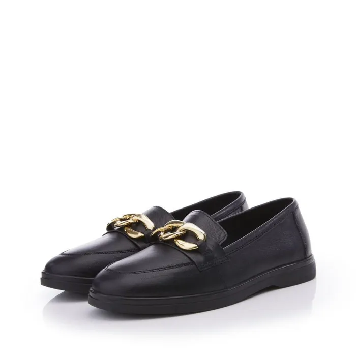 Women Moda In Pelle Brogues And Loafers Bsoleful BCassi Black Leather