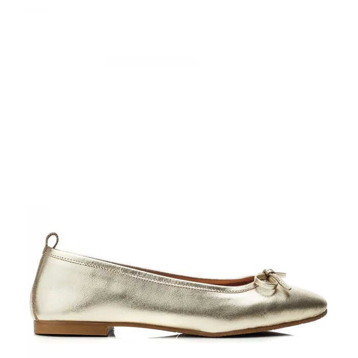 Women Moda In Pelle Casual Shoes Bsoleful BButterfly Gold Leather