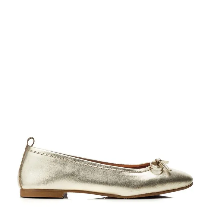Women Moda In Pelle Casual Shoes Bsoleful BButterfly Gold Leather