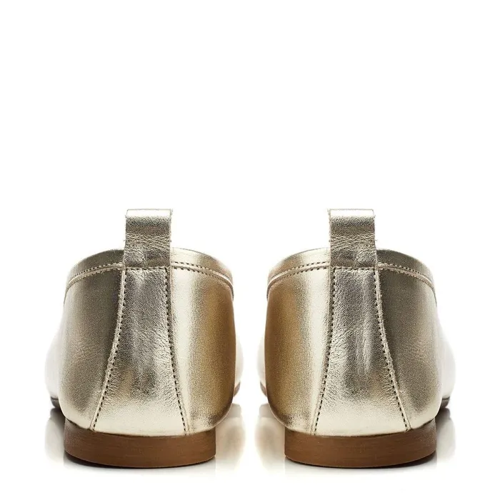 Women Moda In Pelle Casual Shoes Bsoleful BButterfly Gold Leather