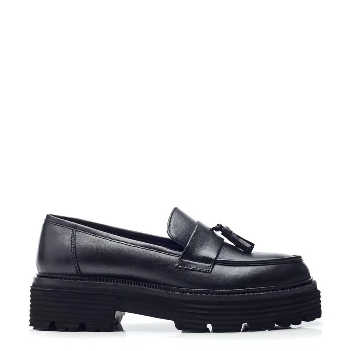 Women Moda In Pelle Casual Shoes Bsoleful BLaker Black Leather