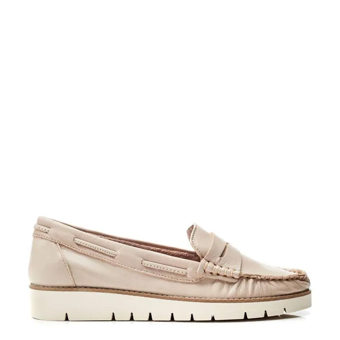 Women Moda In Pelle Casual Shoes Evenia Off White Leather