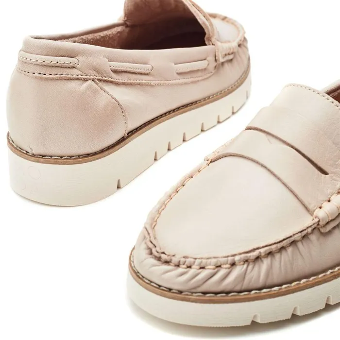 Women Moda In Pelle Casual Shoes Evenia Off White Leather