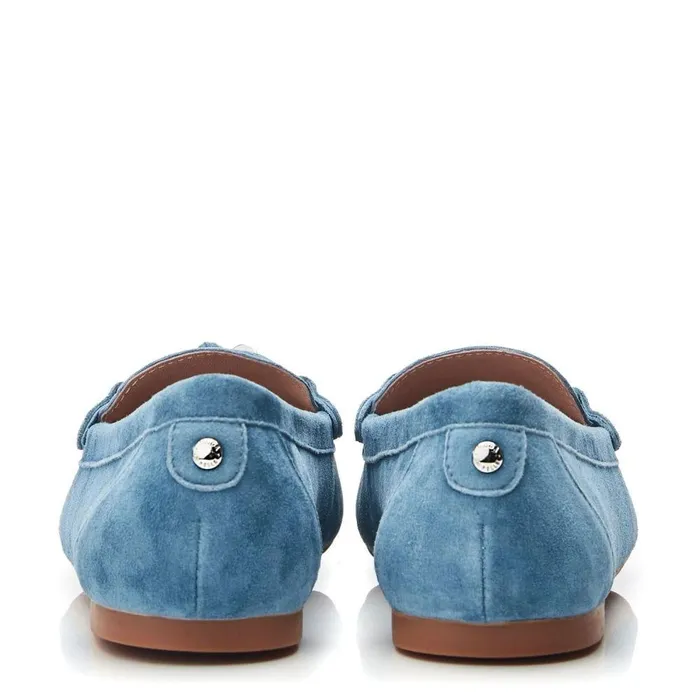 Women Moda In Pelle Casual Shoes Famina Blue Suede