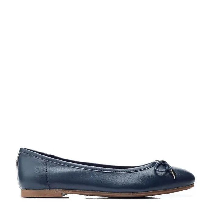 Women Moda In Pelle Casual Shoes Feebie Navy Leather