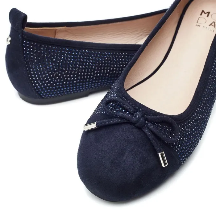 Women Moda In Pelle Casual Shoes Frieda Navy Alcantara