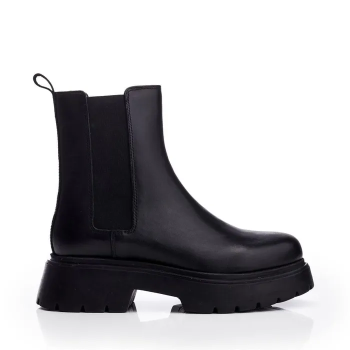 Women Moda In Pelle Chelsea Boots Brylie Black Nappa