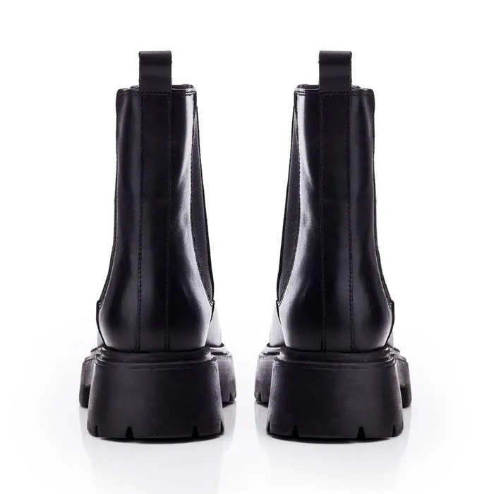 Women Moda In Pelle Chelsea Boots Brylie Black Nappa