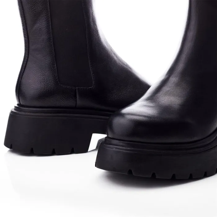 Women Moda In Pelle Chelsea Boots Brylie Black Nappa