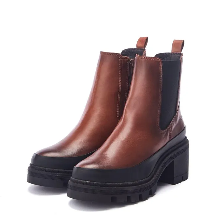 Women Moda In Pelle Chelsea Boots Shoon Sh Oulton Tan Leather