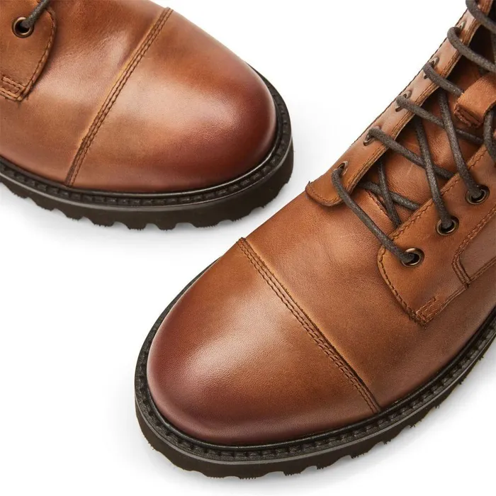 Women Moda In Pelle Chunky Boots Aristea Tan Leather