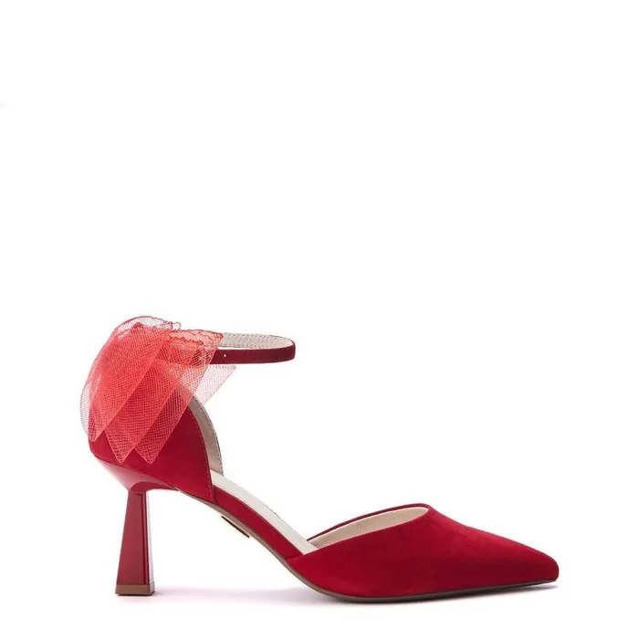 Women Moda In Pelle Court Shoes Hayzel Red Suede
