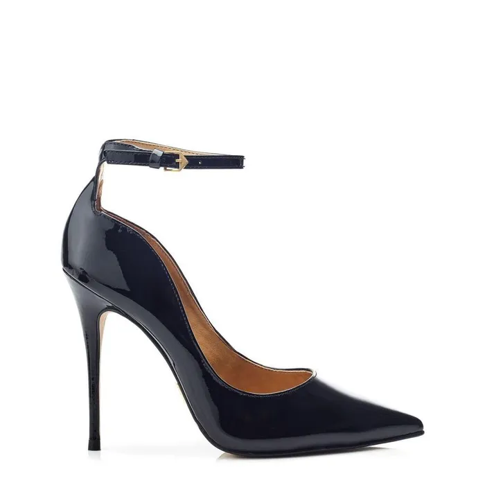 Women Moda In Pelle Court Shoes Jeylani Black Patent Leather