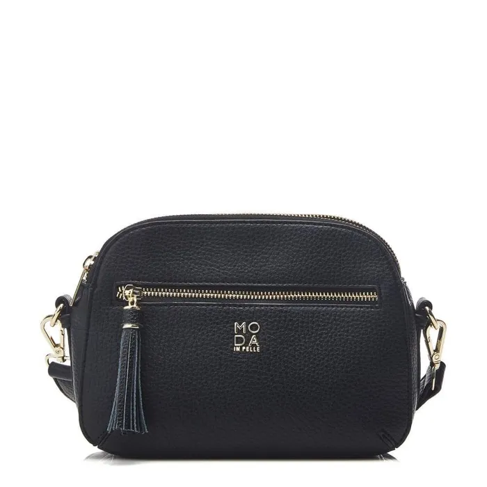 Women Moda In Pelle Crossbody Bags Aubree Bag Black Porvair