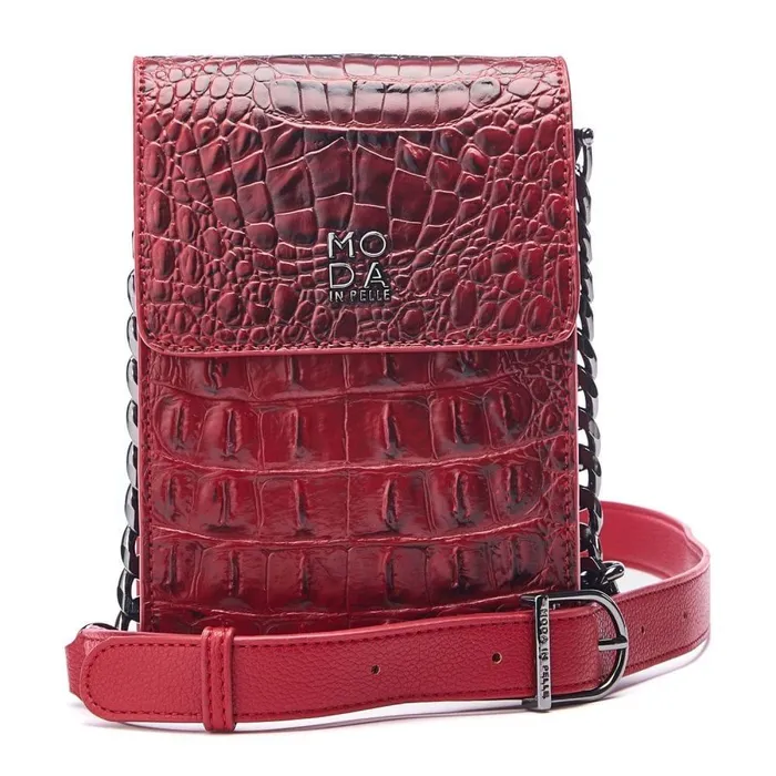 Women Moda In Pelle Crossbody Bags Bianka Bag Red Porvair