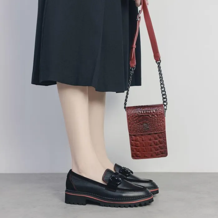 Women Moda In Pelle Crossbody Bags Bianka Bag Red Porvair