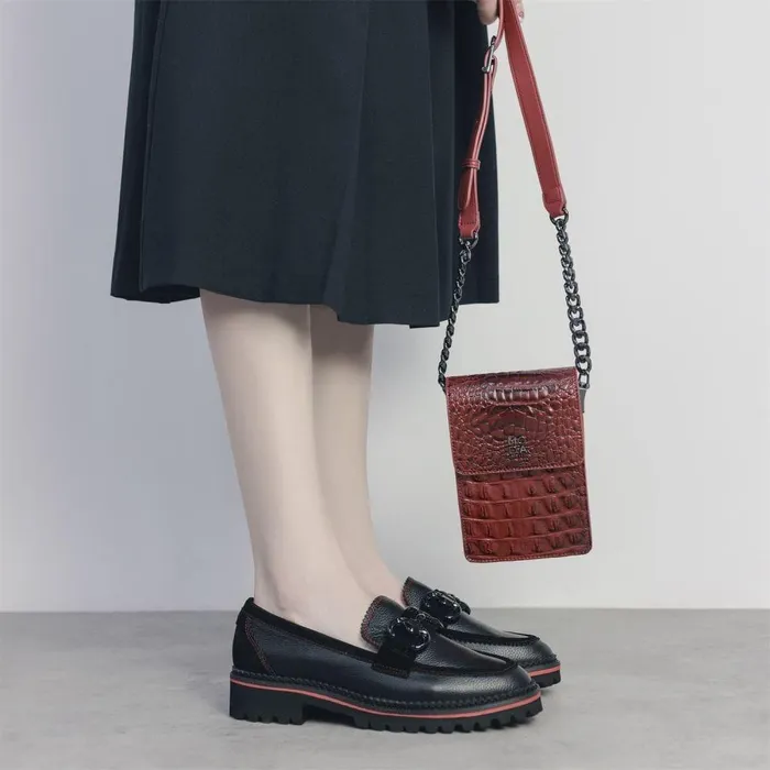 Women Moda In Pelle Crossbody Bags Bianka Bag Red Porvair