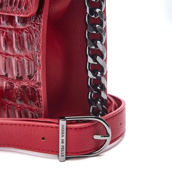 Women Moda In Pelle Crossbody Bags Bianka Bag Red Porvair