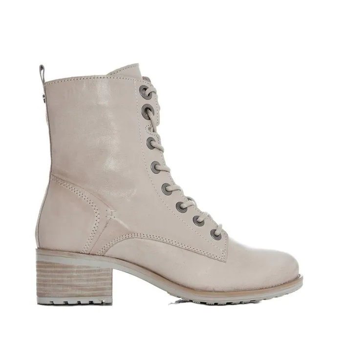 Women Moda In Pelle MidCalf Boots Bezzie Cream Leather