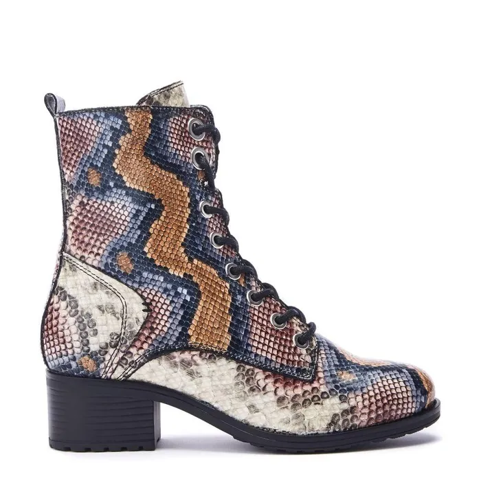Women Moda In Pelle MidCalf Boots Bezzie Multi Snake Leather