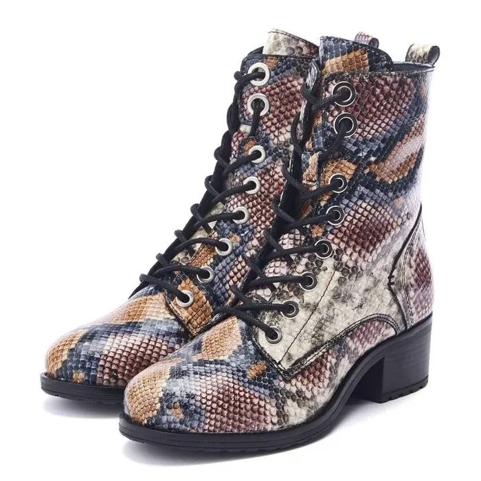 Women Moda In Pelle MidCalf Boots Bezzie Multi Snake Leather