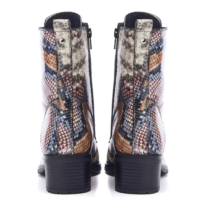 Women Moda In Pelle MidCalf Boots Bezzie Multi Snake Leather