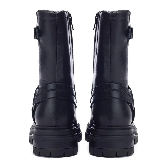 Women Moda In Pelle MidCalf Boots Olencia Black Leather