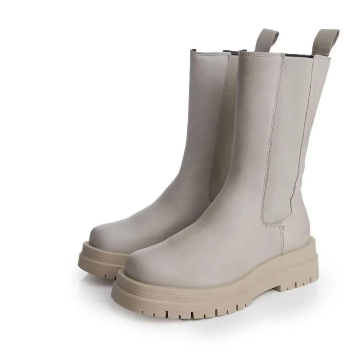 Women Moda In Pelle MidCalf Boots Shoon Sh Idiom Grey Leather