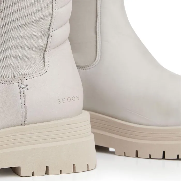 Women Moda In Pelle MidCalf Boots Shoon Sh Idiom Grey Leather