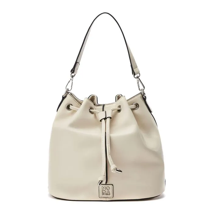 Women Moda In Pelle Shoulder Bags Betty Bag Off White Porvair
