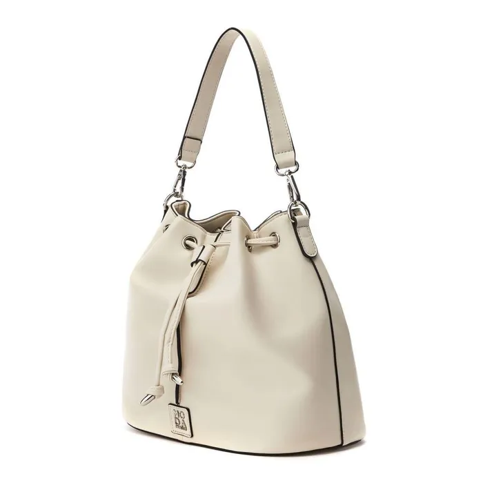 Women Moda In Pelle Shoulder Bags Betty Bag Off White Porvair