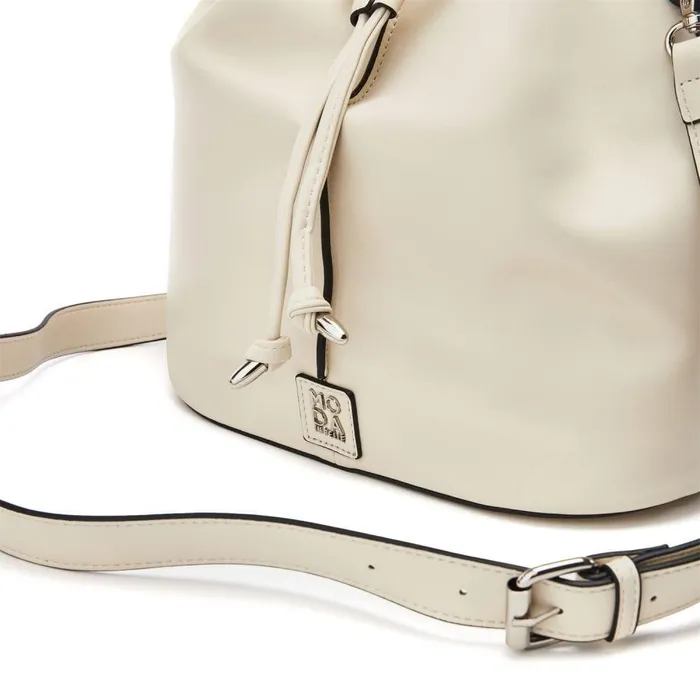 Women Moda In Pelle Shoulder Bags Betty Bag Off White Porvair