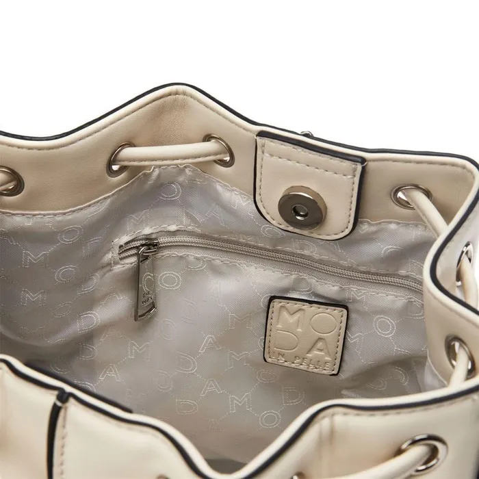 Women Moda In Pelle Shoulder Bags Betty Bag Off White Porvair