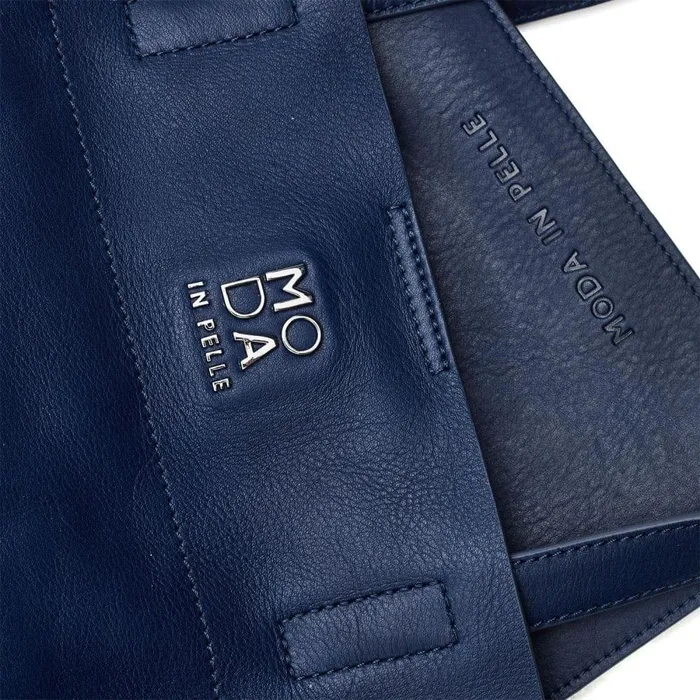 Women Moda In Pelle Tote Bags Indiana Bag Navy Leather