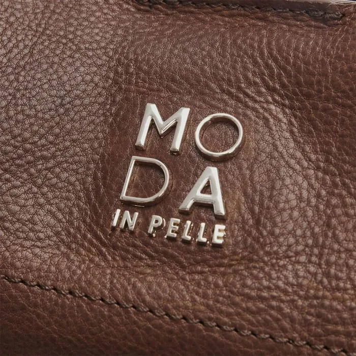 Women Moda In Pelle Tote Bags Indie Bag Dark Tan Leather