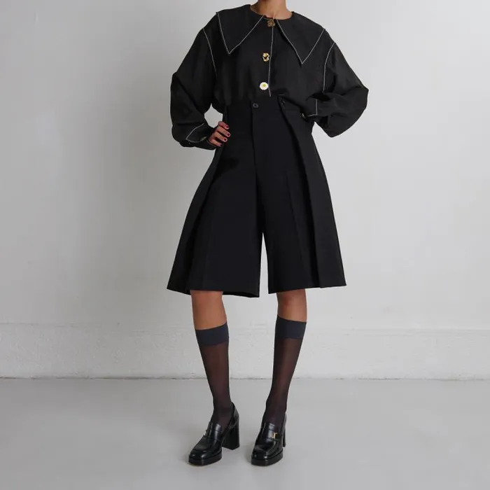 Women Monogrammed Loafers Black JONAK Loafers