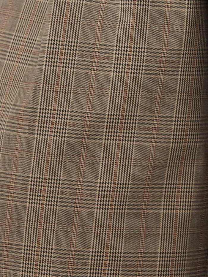 Women Nik Cotton Check Trouser Brown Jigsaw Trousers